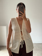 Load image into Gallery viewer, DISSH Tie Knitted Top
