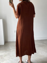 Load image into Gallery viewer, Zara Linen Brown Dress
