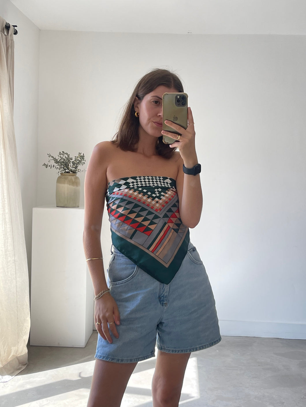 Vintage Patterned Scarf