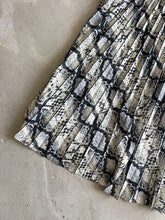 Load image into Gallery viewer, H&amp;M Pleated Snakeskin Skirt
