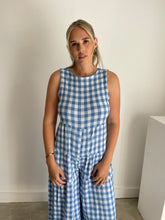 Load image into Gallery viewer, Asos Gingham Open Back Jumpsuit
