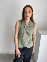 Load image into Gallery viewer, Linen Waistcoat Top
