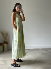 Load image into Gallery viewer, Zara Lime Halter Neck Dress
