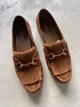 Load image into Gallery viewer, Gucci Suede Loafers - UK 4
