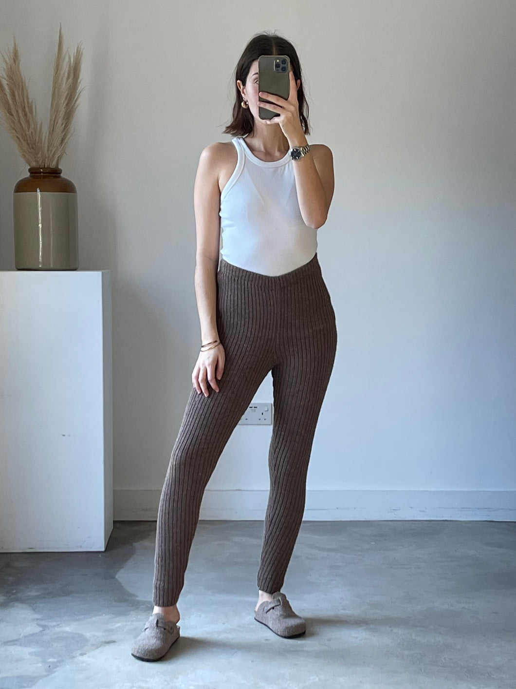 The Simple Folk Ribbed Knitted Leggings