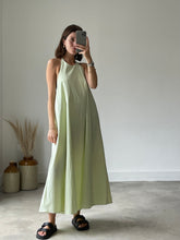 Load image into Gallery viewer, Zara Lime Halter Neck Dress
