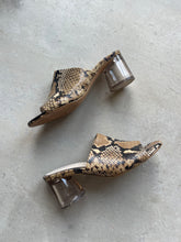 Load image into Gallery viewer, Zara Snakeskin Mules (Size 4)

