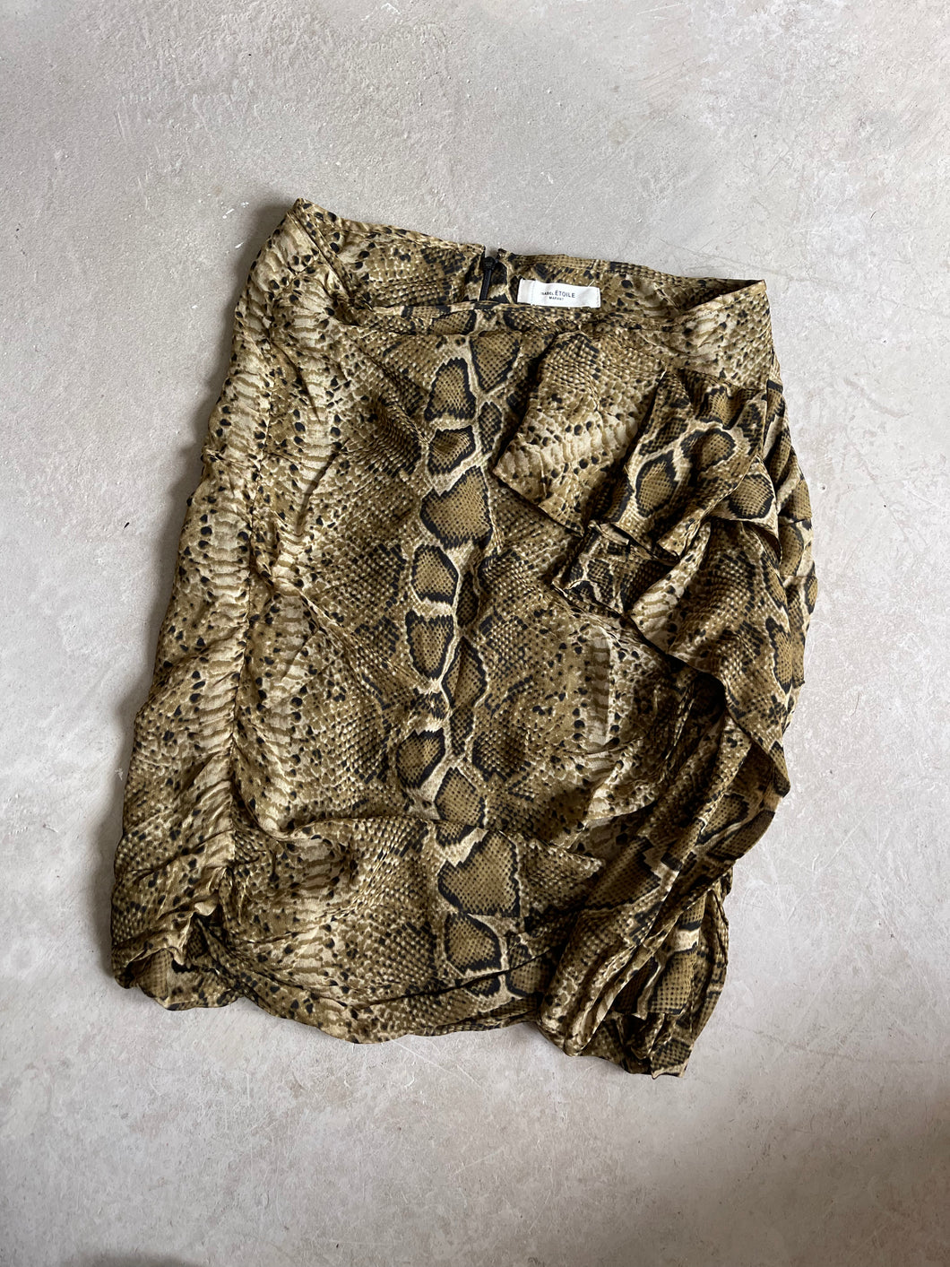 Isabel Marant Snakeskin Print Skirt
