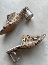 Load image into Gallery viewer, Zara Snakeskin Mules (Size 4)
